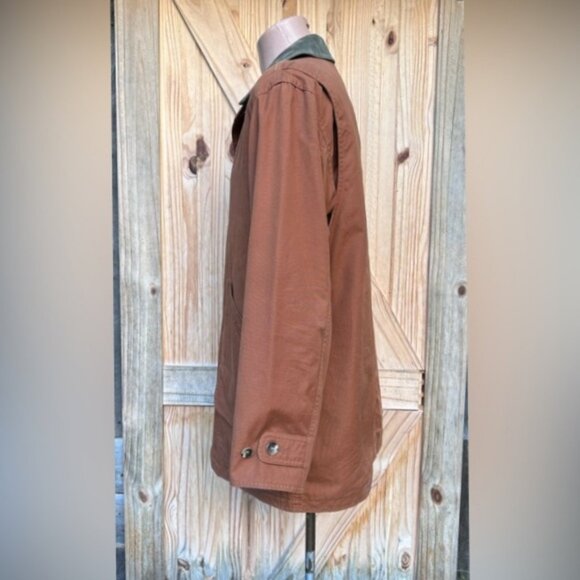 Lands End Mens Flannel Lined Corduroy Collar Chore Barn Coat~M/38-40 Tall~ - Picture 3 of 6